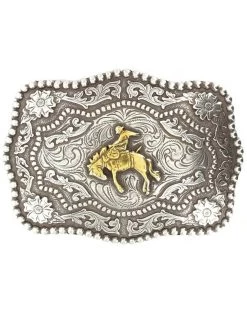 Cody James® Men's Bucking Bronc Rectangle Belt Buckle